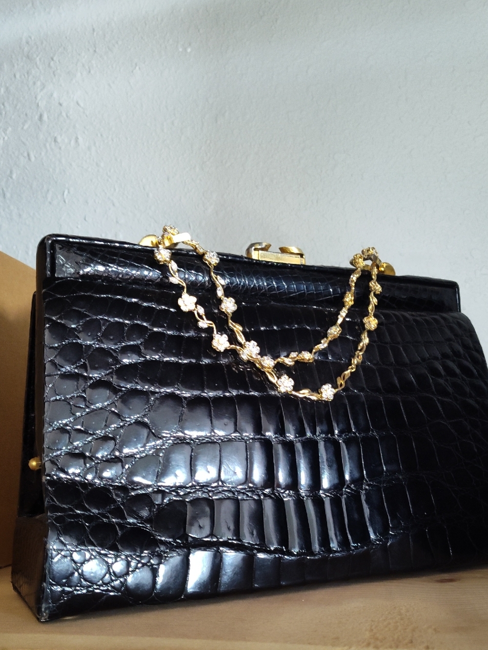 Mark Cross runway Bag- Alligator Belly